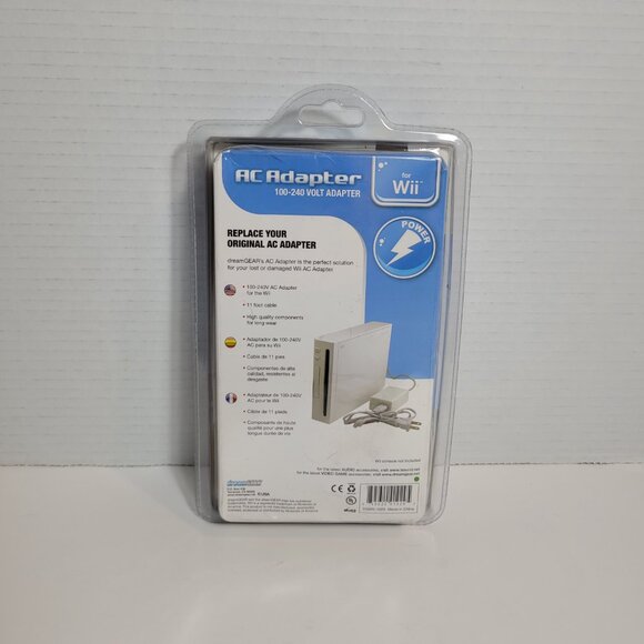 Nintendo WII AC Adapter DreamGear 100-240 Volt Adapter New Sealed - Picture 7 of 7